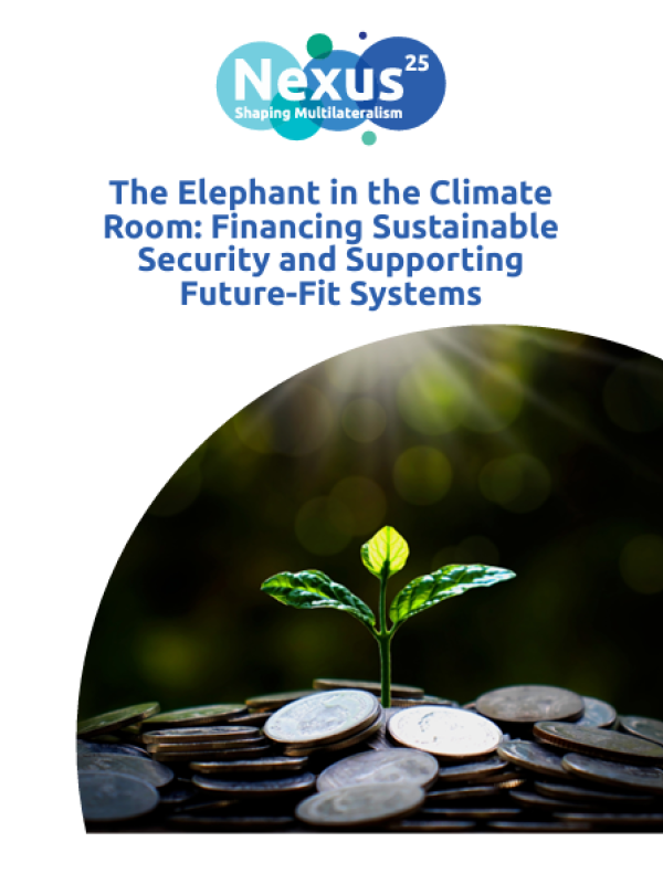 The Elephant in the Climate Room: Financing Sustainable Security and Supporting Future-Fit Systems